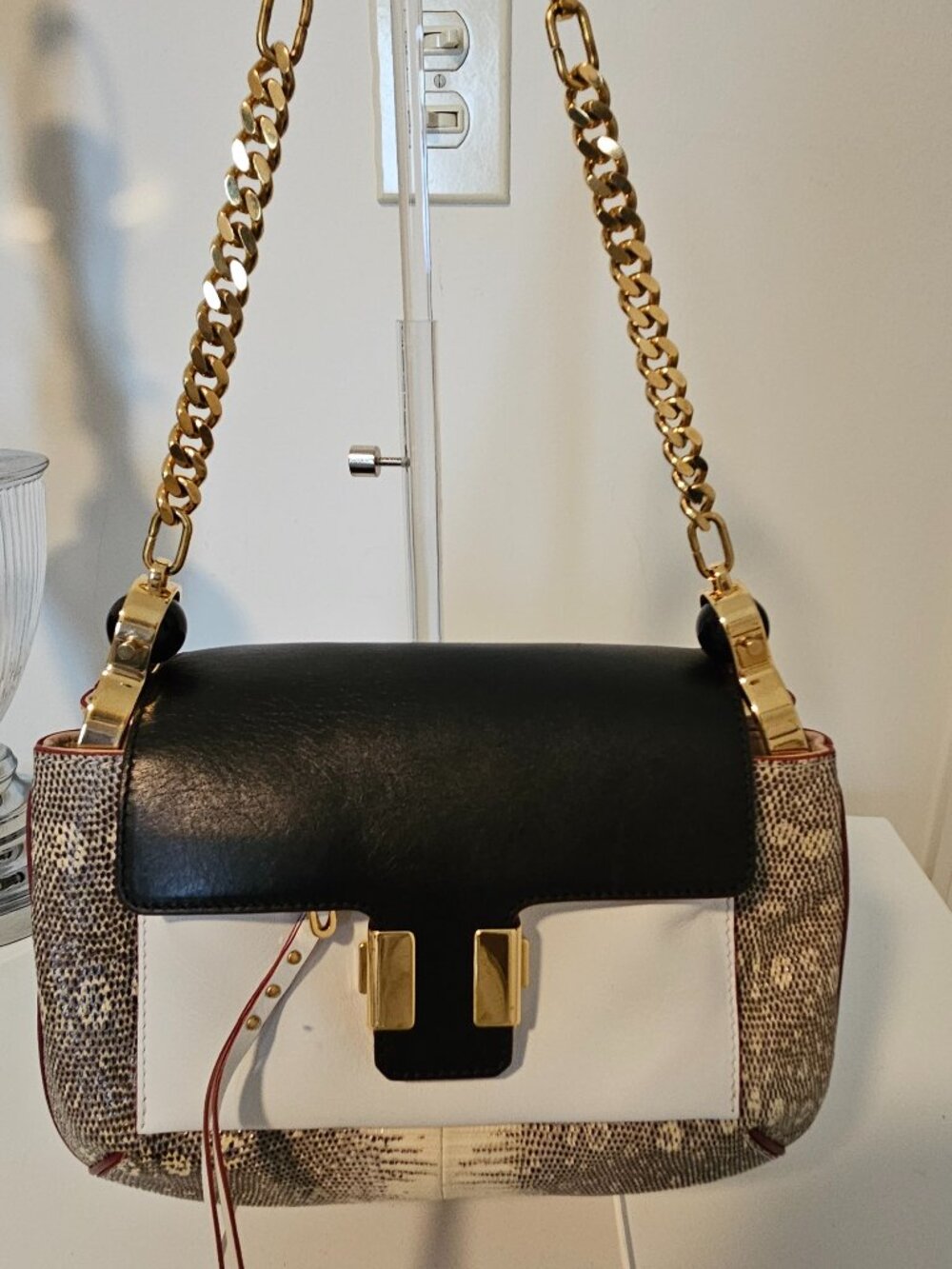 Chloe Mixed Media Handbag